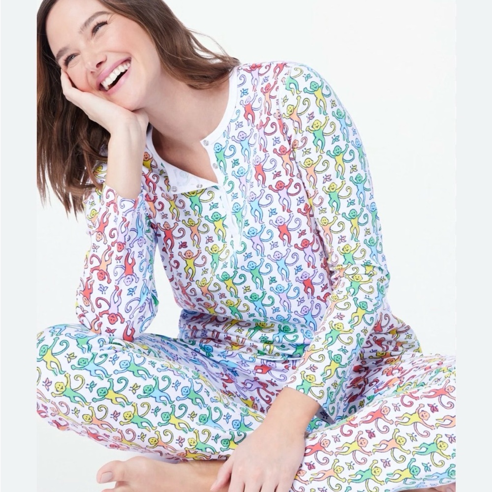 Roller Rabbit Rainbow Pajama Set, Size S